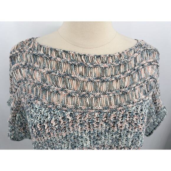 Anthropologie Pilcro Sweater Tee Size SP Oversized Short Sleeve Knit Beach - Picture 3 of 12